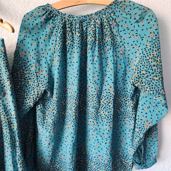 ATEEN SILK asymmetrical boho skirt and blouse made in Brazil - Picture 7 of 16